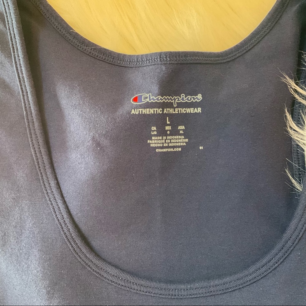 Champion Logo Cropped Tank Top - NWT - Size Large - Picture 7 of 9